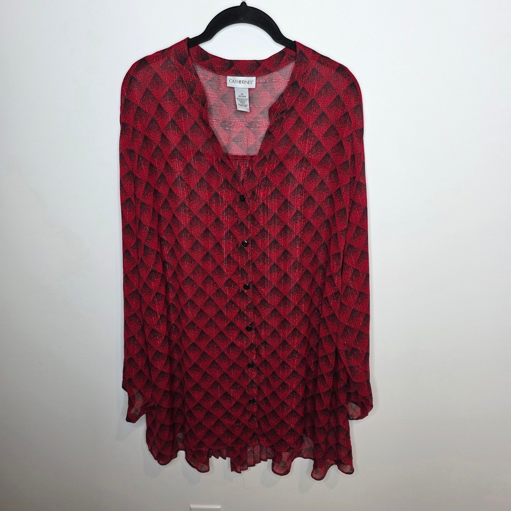 Catherines Button Up Womens 3X